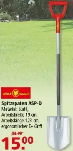 Multi Markt WOLF Garten Spitzspaten ASP-D Angebot