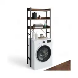 Netto Marken-Discount tectake Badezimmerregal, Industrial Style, mit 3 Ablagen, inklusive Kippschutz Angebot