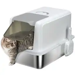 Netto Marken-Discount PawHut Katzentoilette Edelstahl, Kunststoff Angebot