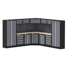 Netto Marken-Discount Feistos Werkstatteinrichtung Apollo 30 Schwarz/Anthrazit 46x314x200cm Angebot