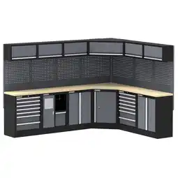 Netto Marken-Discount Feistos Werkstatteinrichtung Apollo 32 Schwarz/Anthrazit 46x514x200cm Angebot