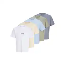 Netto Marken-Discount Jack & Jones T-Shirt Norre Kurzarmshirt im Fünferpack Angebot