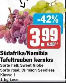 HIT Südafrika/Namibia Tafeltrauben kernlos Angebot