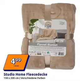 Action Studio Home Fleecedecke Angebot
