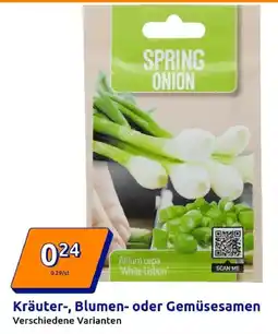 Action Kräuter-, Blumen- oder Gemüsesamen Angebot
