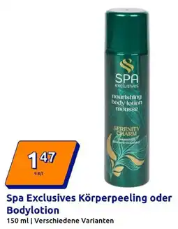 Action Spa Exclusives Körperpeeling oder Bodylotion Angebot