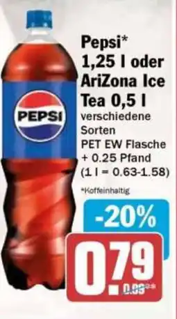 HIT Pepsi oder AriZona Ice tea Angebot