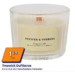 Action Treewick Duftkerze Angebot