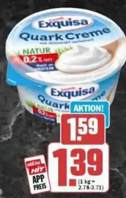 HIT Exquisa Quark Creme oder Quark 8er Genuss 0,2 % Fett Angebot