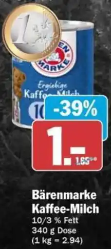 HIT Bärenmarke Kaffee-Milch Angebot