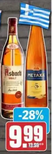 HIT Asbach Uralt, Metaxa 5 Sterne oder Metaxa Ouzo Angebot