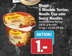 HIT Maggi 5 Minuten Terrine, Noodle Cup oder Saucy Noodles Angebot