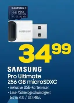 Euronics SAMSUNG Pro Ultimate 256 GB microSDXC Angebot