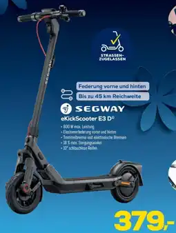 Euronics SEGWAY eKickScooter E3 D Angebot