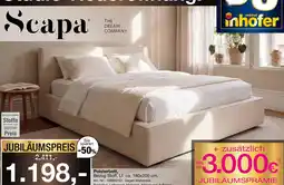 Möbel Inhofer Scapa polsterbett Angebot