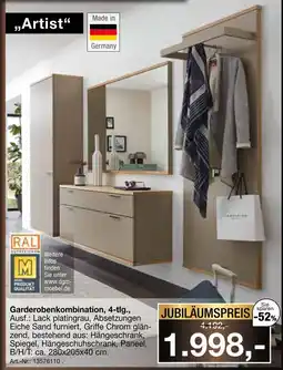 Möbel Inhofer Artist garderobenkombination, 4-tlg Angebot