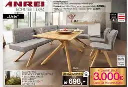 Möbel Inhofer Anrei eckbank „listo“ Angebot