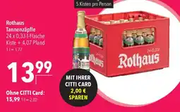 CITTI Markt Rothaus Tannenzäpfle Angebot