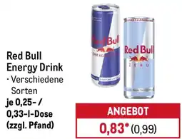 METRO Red Bull Energy Drink Angebot