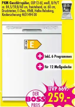 Möbel Boss PKM Geschirrspüler Angebot