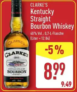 Aldi Nord CLARKE'S Kentucky Straight Bourbon Whiskey Angebot