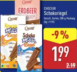 Aldi Nord CHOCEUR Schokoriegel Angebot