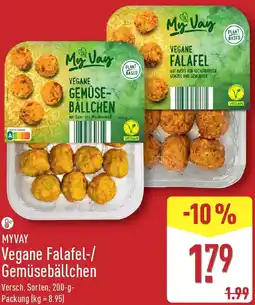 Aldi Nord MYVAY Vegane Falafel-/ Gemüsebällchen Angebot
