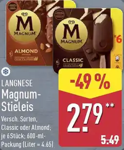 Aldi Nord LANGNESE Magnum Stieleis Angebot