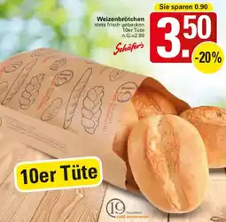 WEZ Schäfer's Weizenbrötchen Angebot