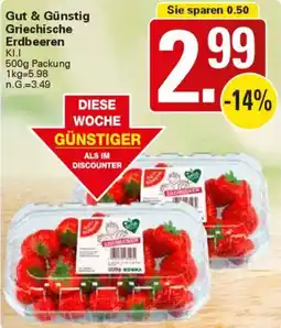 WEZ Gut & Günstig Griechische Erdbeeren Angebot