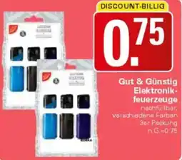 WEZ Gut & Günstig Elektronikfeuerzeuge Angebot