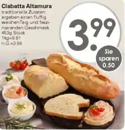WEZ Ciabatta Altamura Angebot