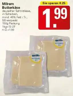 WEZ Milram Butterkäse Angebot
