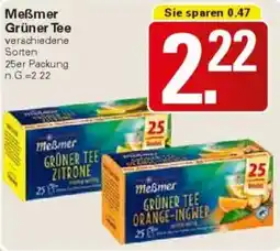 WEZ Meẞmer Grüner Tee Angebot