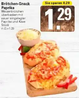 WEZ Brötchen-Snack Paprika Angebot