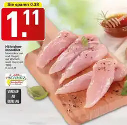 WEZ Schmitz Hähncheninnenfilet Angebot