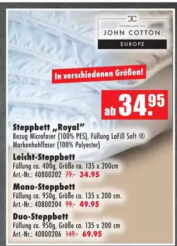 Möbel Mahler John cotton leicht-steppbett Angebot