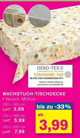 KODi WACHSTUCH-TISCHDECKE Angebot
