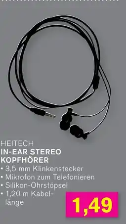 KODi HEITECH IN-EAR STEREO KOPFHÖRER Angebot