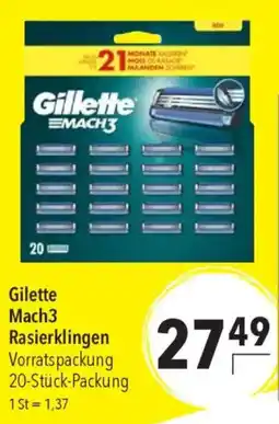 CITTI Markt Gilette Mach3 Rasierklingen Angebot