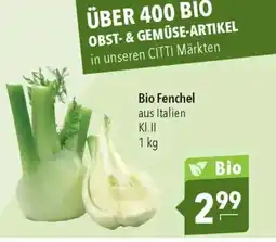 CITTI Markt Bio Fenchel Angebot