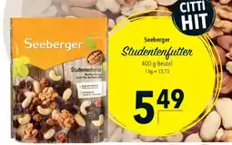 CITTI Markt Seeberger Studentenfutter Angebot