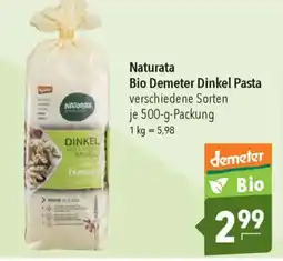 CITTI Markt Naturata Bio Demeter Dinkel Pasta Angebot