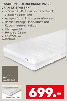 porta Taschenfederkernmatratze ,,family star tfk" Angebot