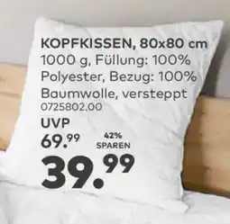 porta KÜNSEMÜLLER Kopfkissen, 80x80 cm Angebot