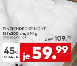 porta KÜNSEMÜLLER Einziehdecke light 135x200 cm Angebot