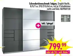 Möbel Boss Schwebetürenschrank Saigon Angebot
