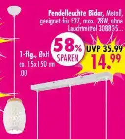Möbel Boss Pendelleuchte Bidar 1-flg. Angebot
