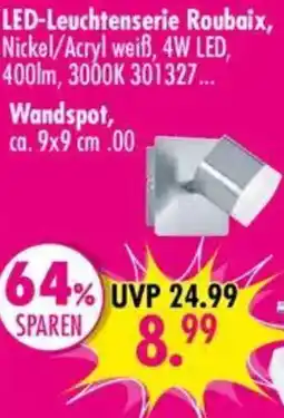 Möbel Boss LED-Leuchtenserie Roubaix Wandspot Angebot