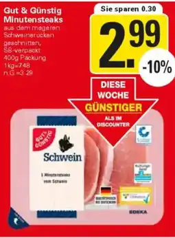 WEZ Gut & Günstig Minuten steaks Angebot